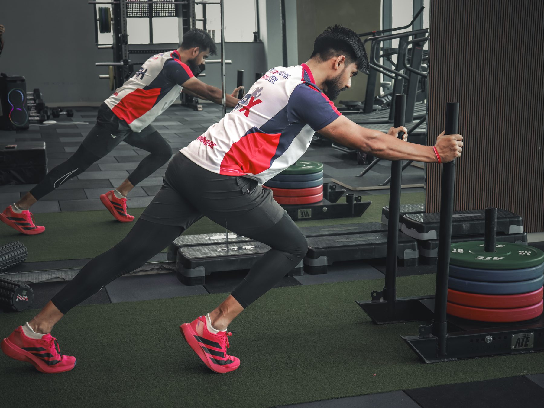 Weighted sled push training at HPX